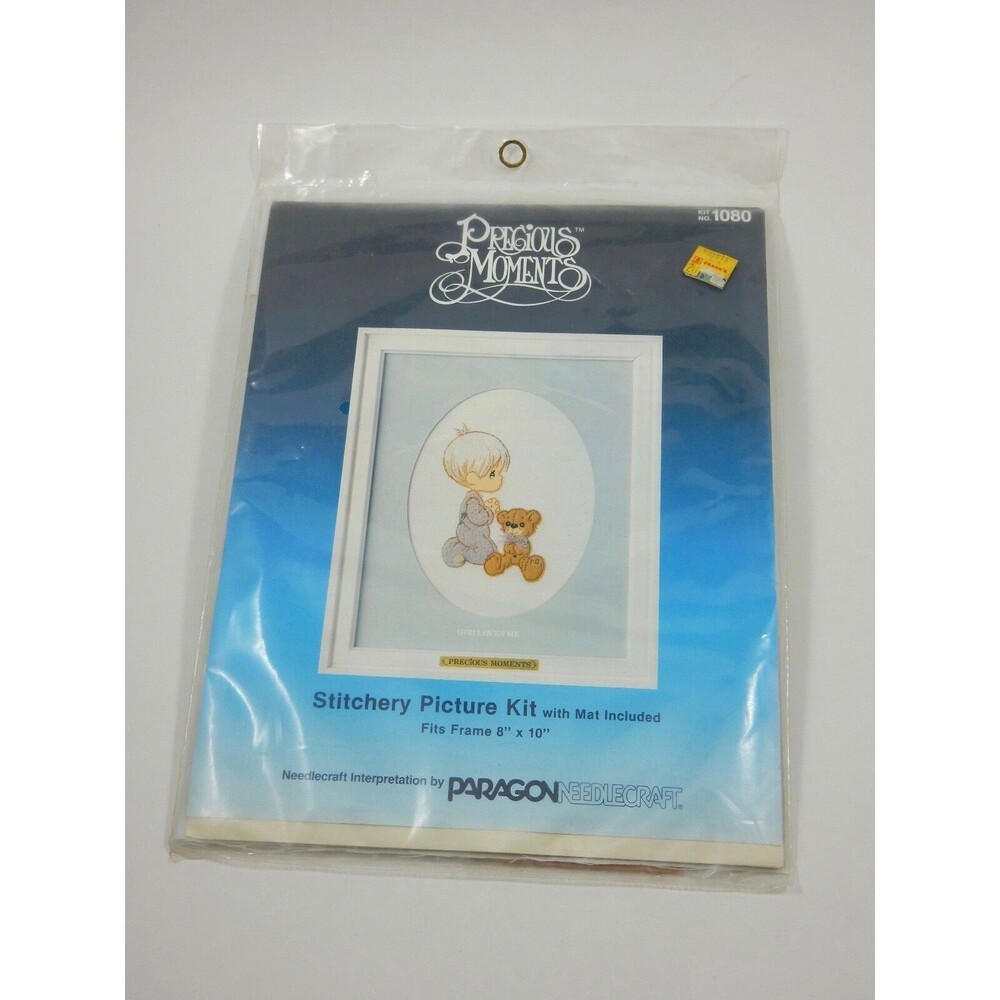Paragon Precious Moments Stitchery Picture Kit #1080 God Loves Me SEALED